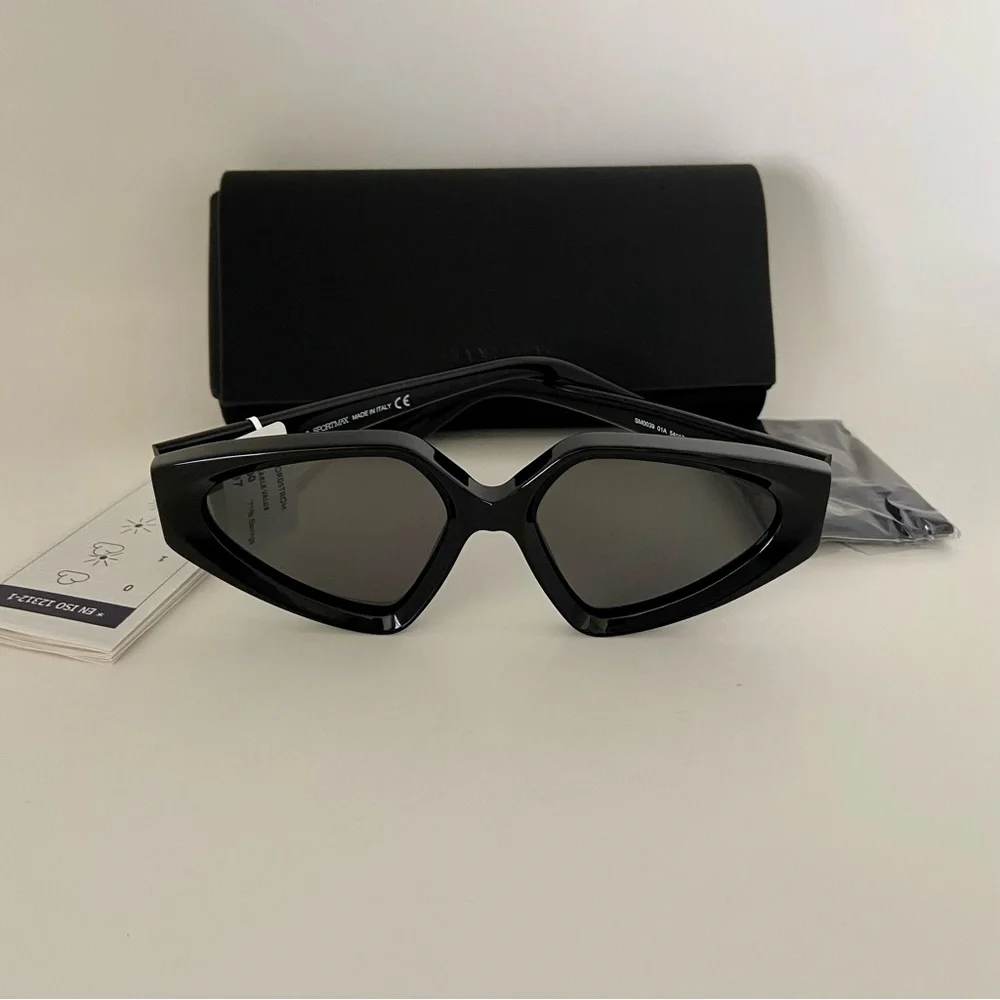 Sportmax Black Cat-Eye Sunglasses